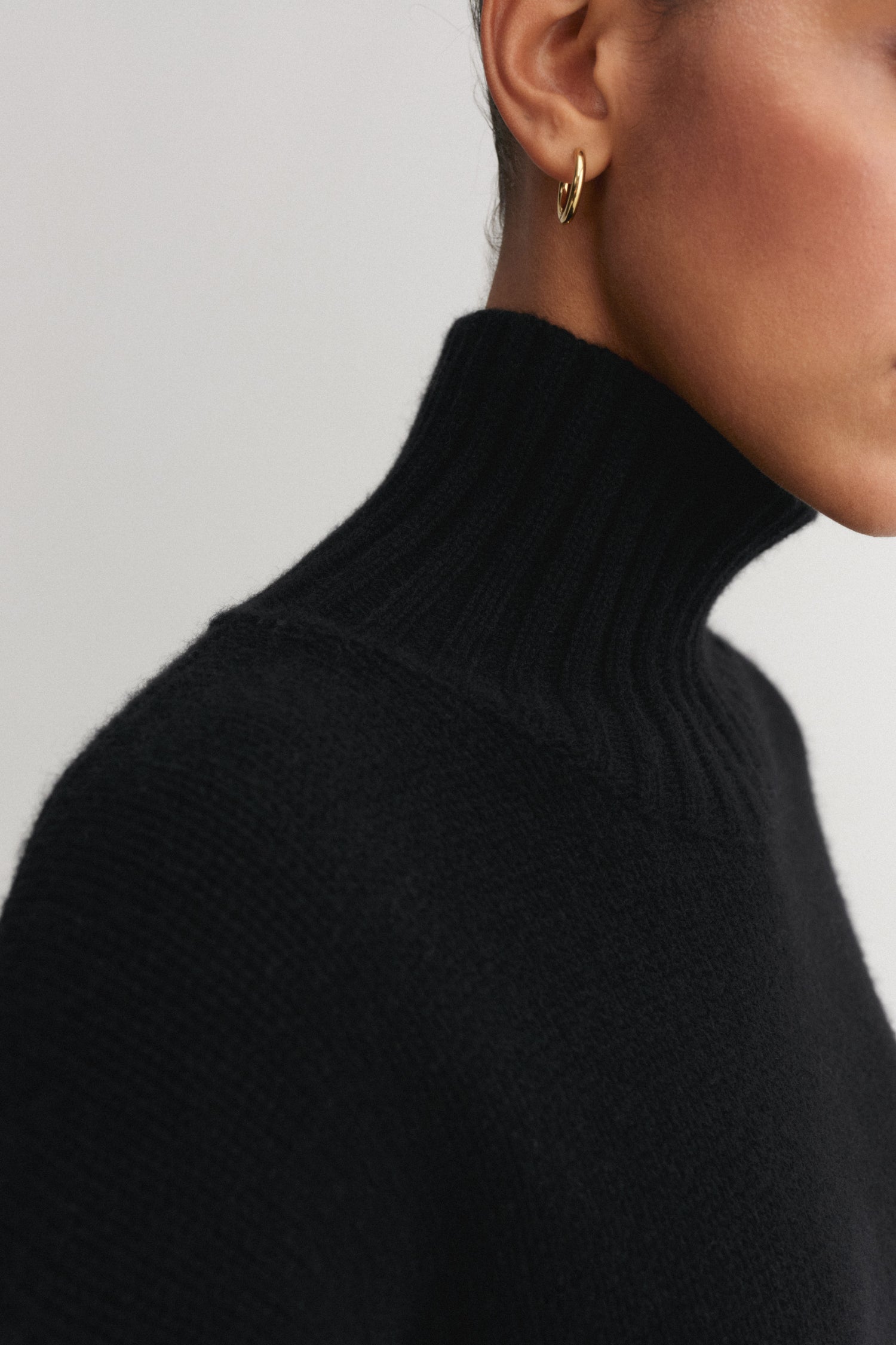 Nola Turtleneck Sweater, black