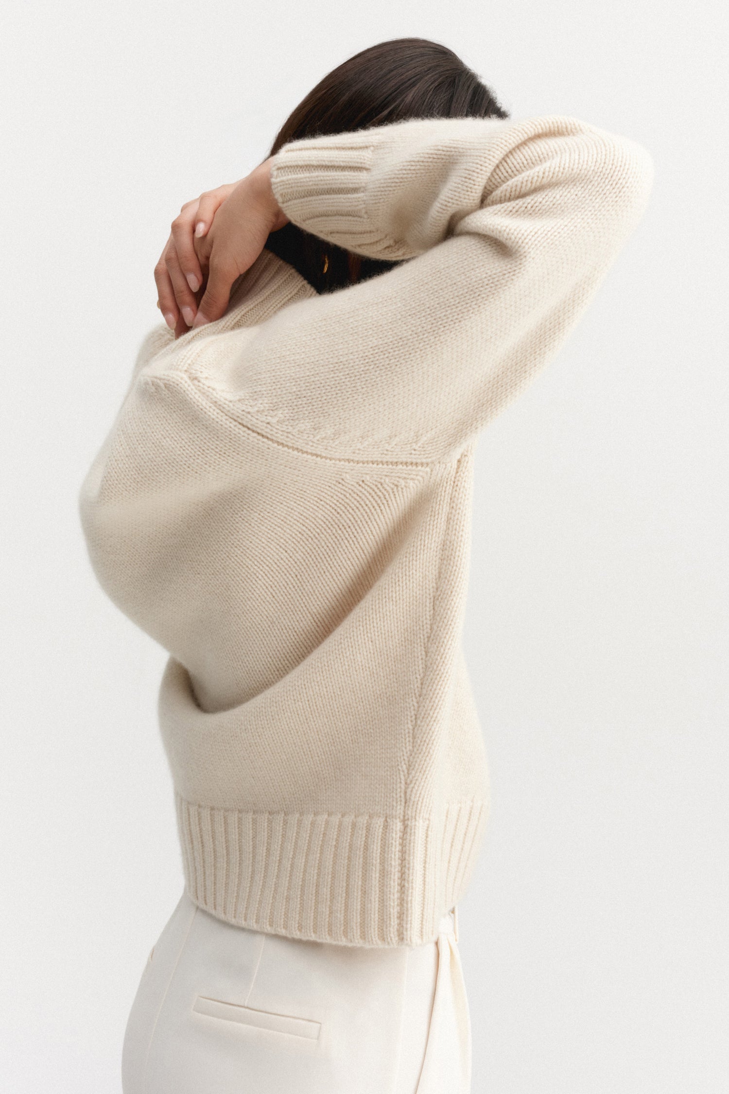 Nola Turtleneck Sweater, vanilla