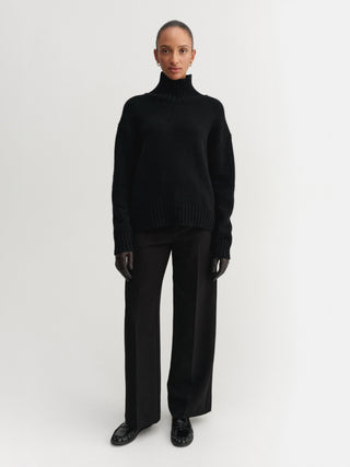 Nola Turtleneck Sweater, black