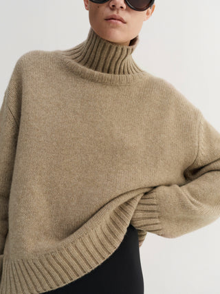 Nola Turtleneck Sweater, hazel