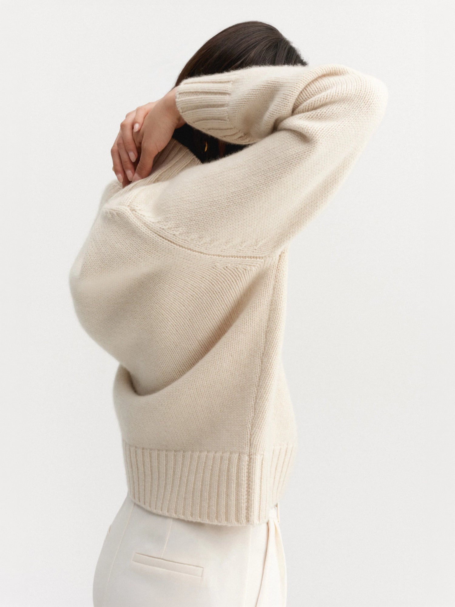 Nola Turtleneck Sweater, vanilla
