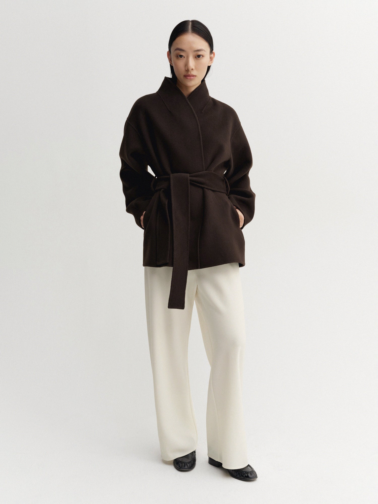 Noorie Doublé Coat, chocolate