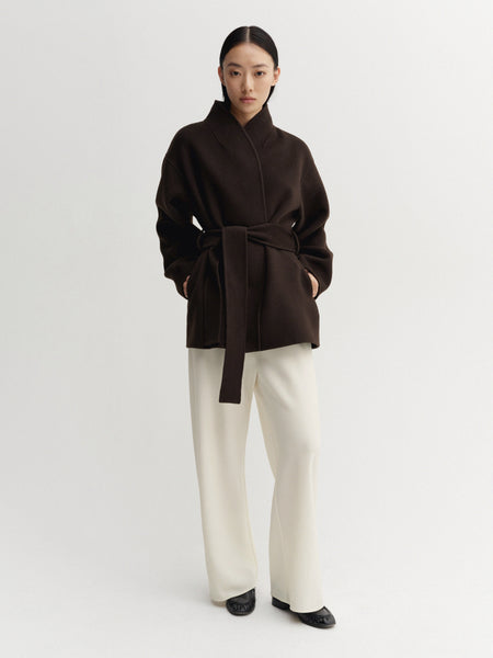 Noorie Doublé Coat, chocolate – ALMADA LABEL