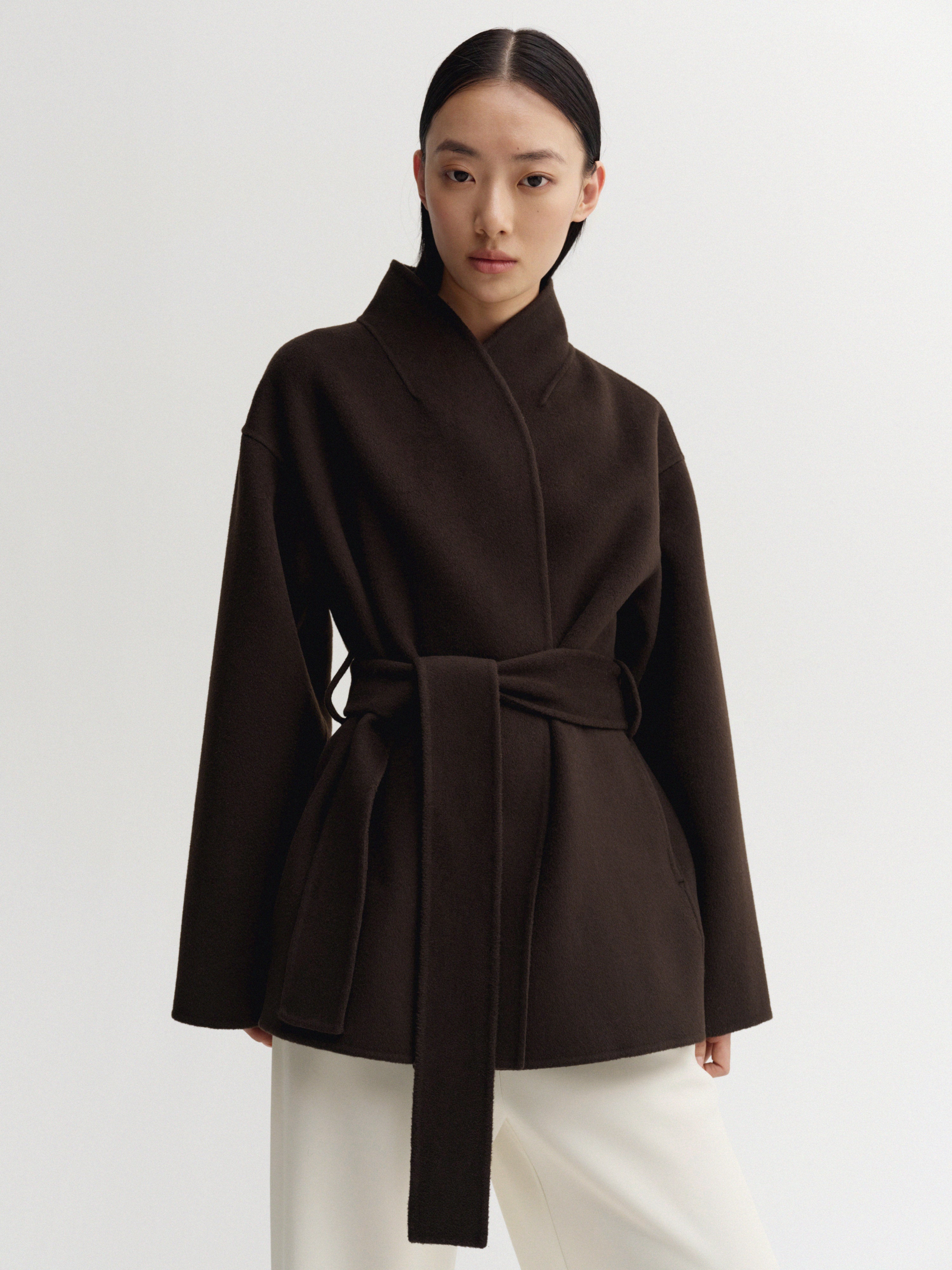 Noorie Doublé Coat, chocolate – ALMADA LABEL
