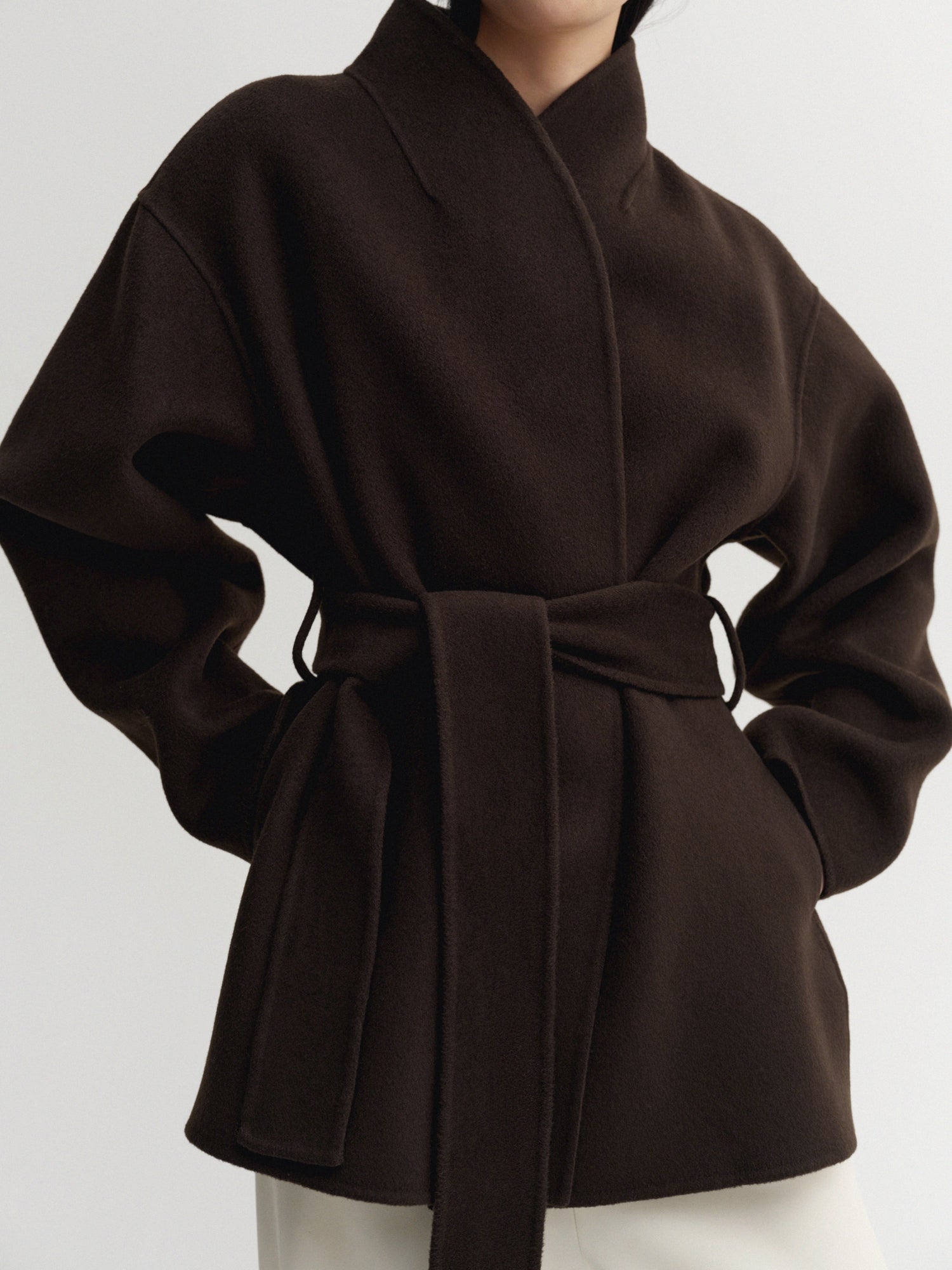 Noorie Doublé Coat, chocolate