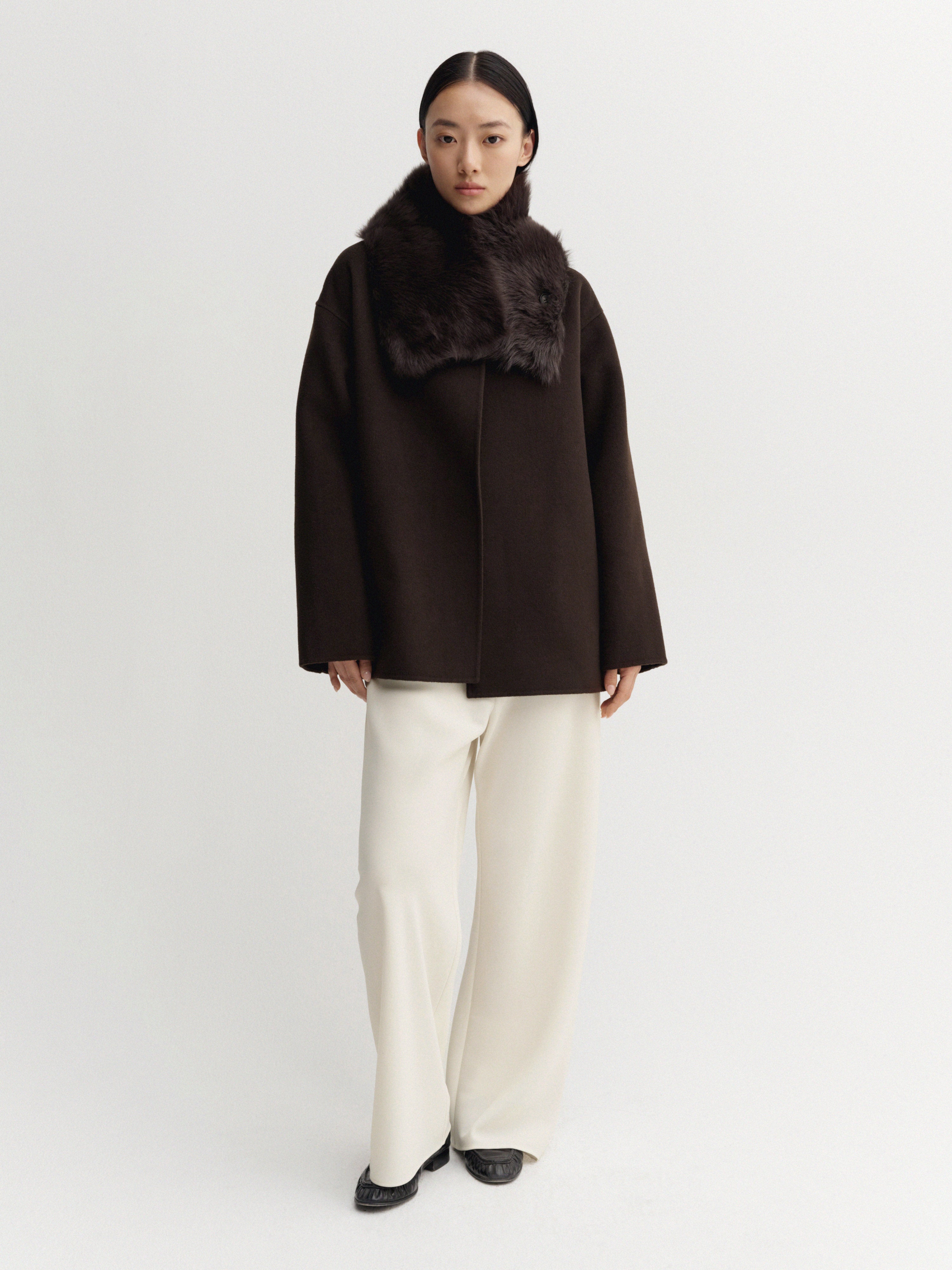 Noorie Doublé Coat, chocolate – ALMADA LABEL