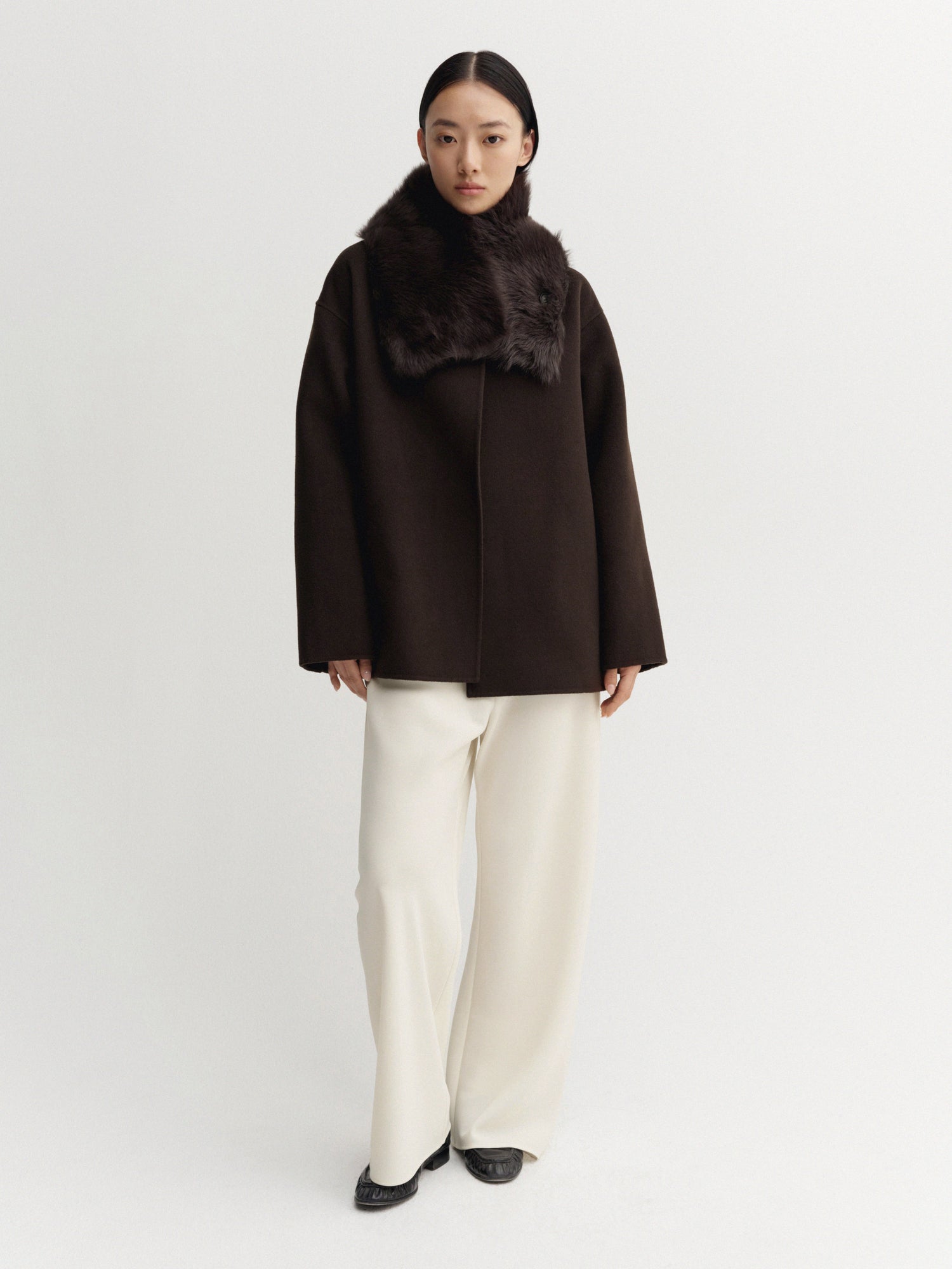 Noorie Doublé Coat, chocolate