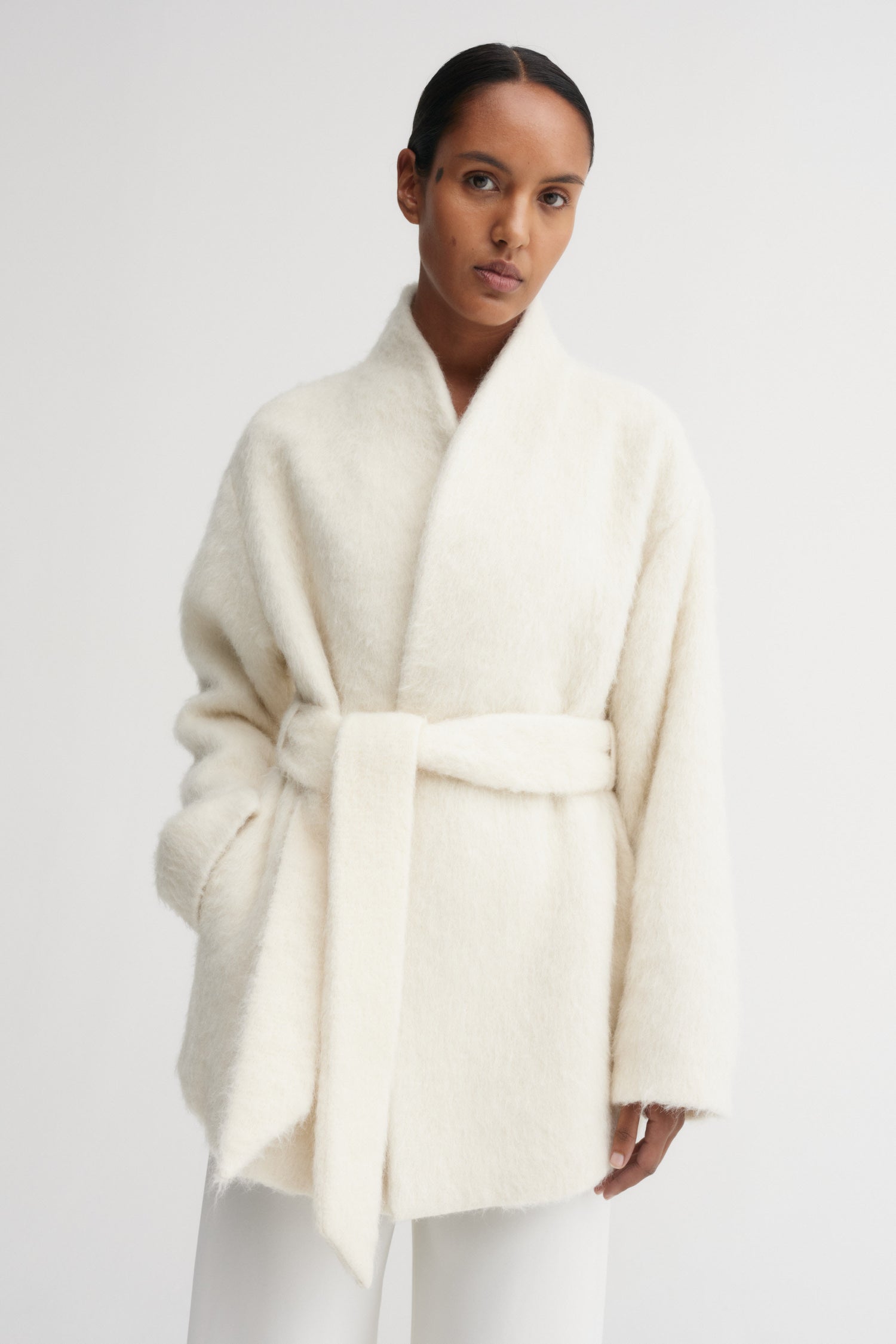 Noorie Coat, cream