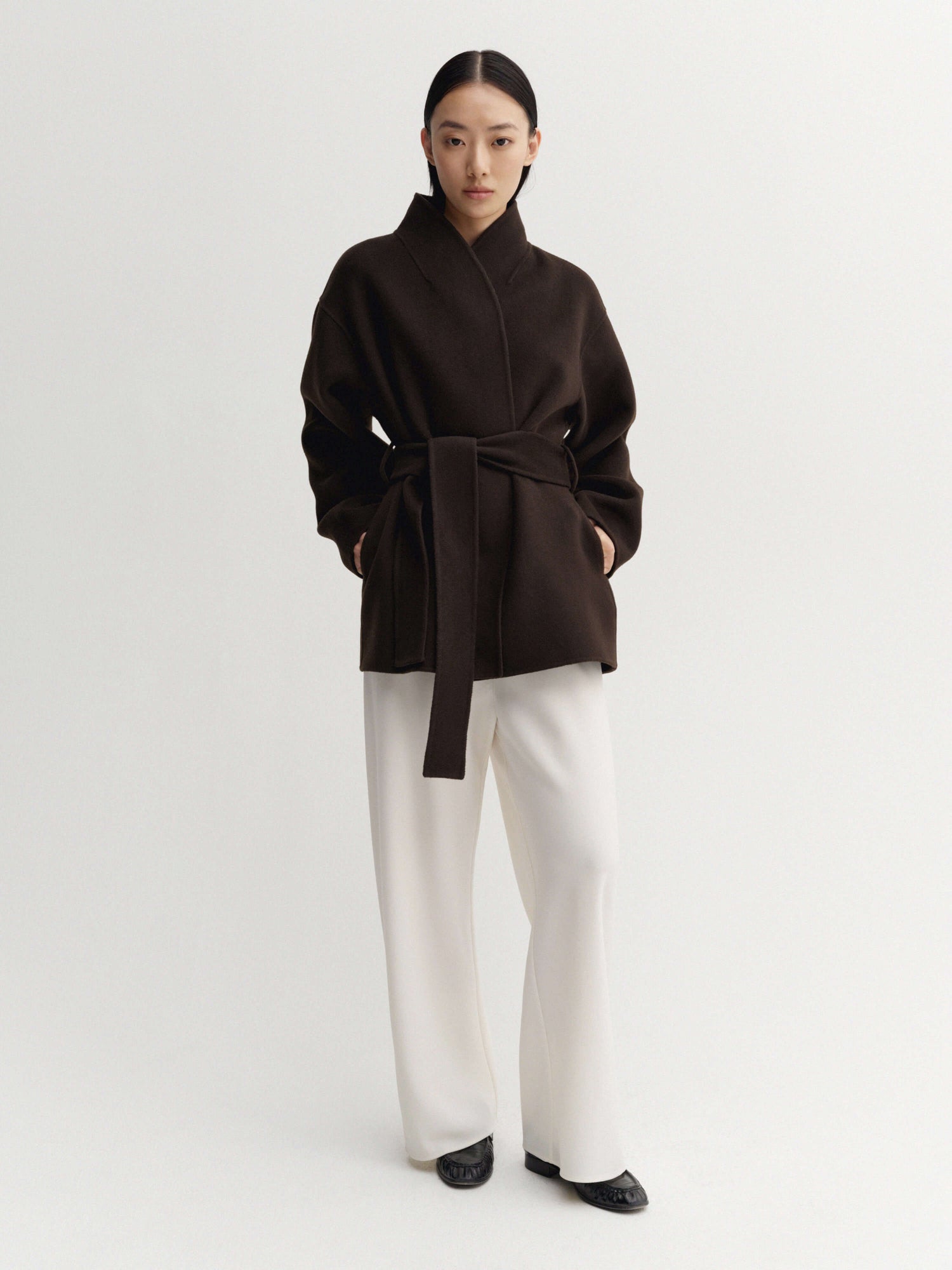 Noorie Doublé Coat, chocolate
