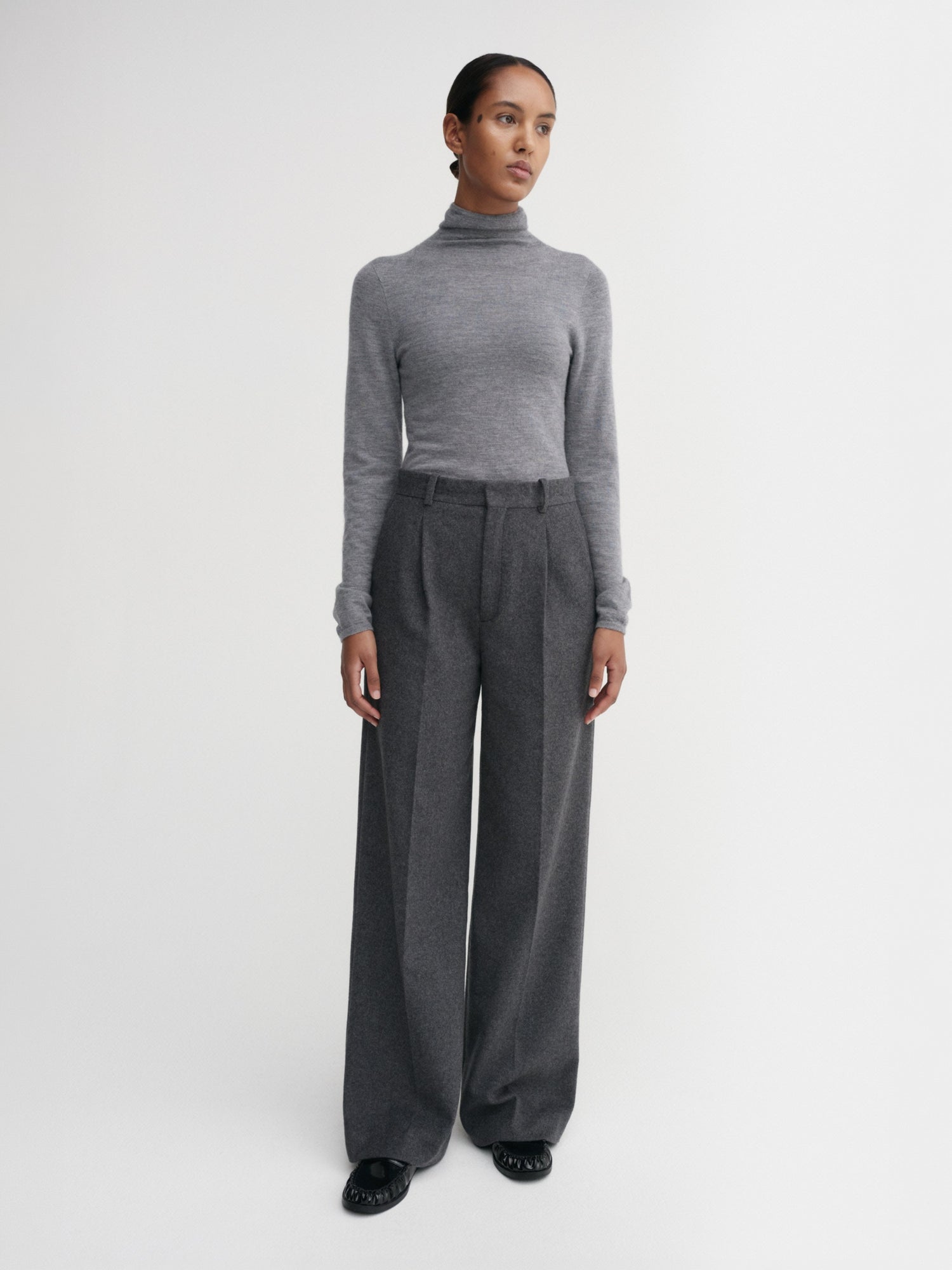 Penny Soft Trousers, dark grey