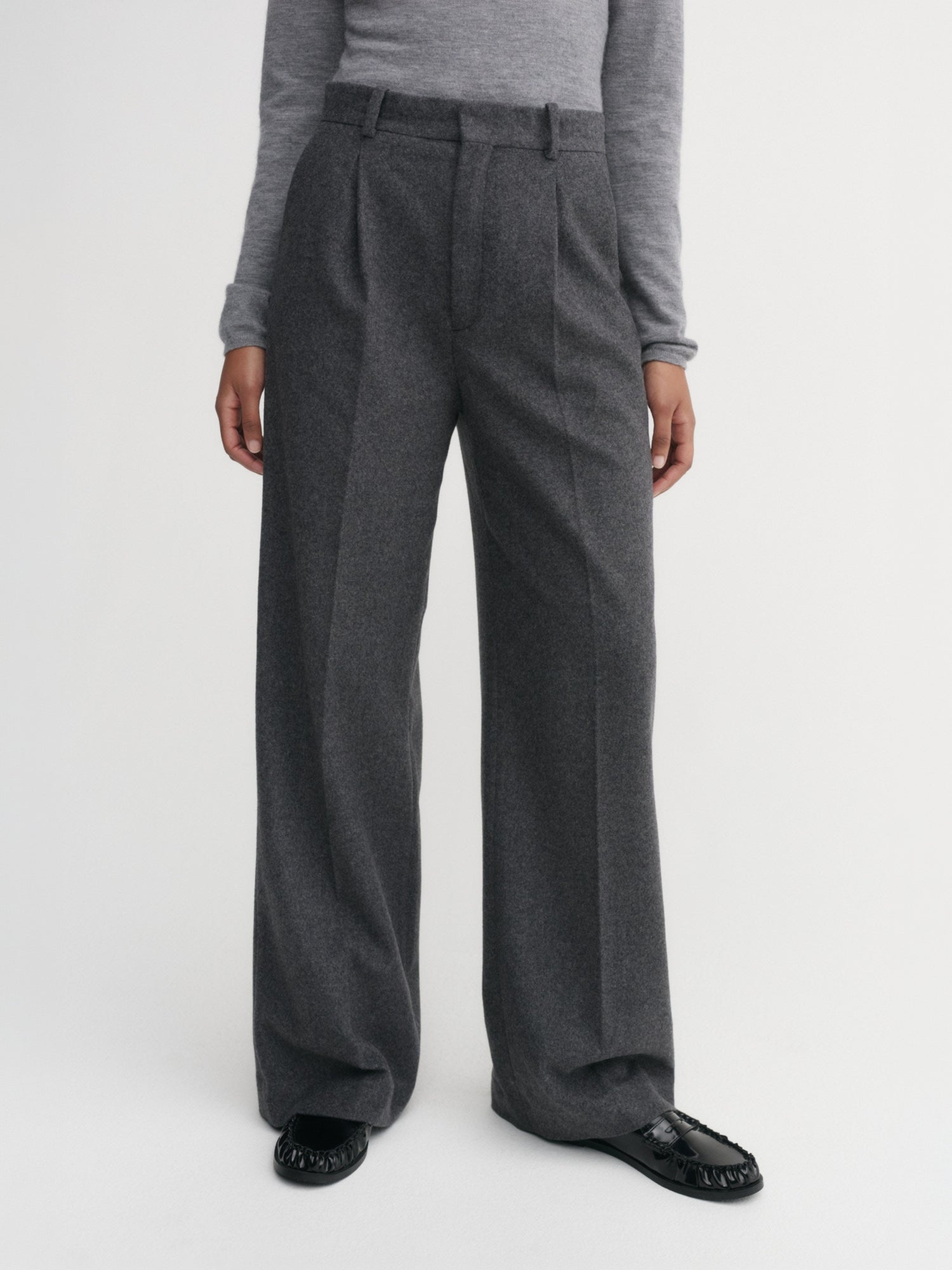 Penny Soft Trousers, dark grey