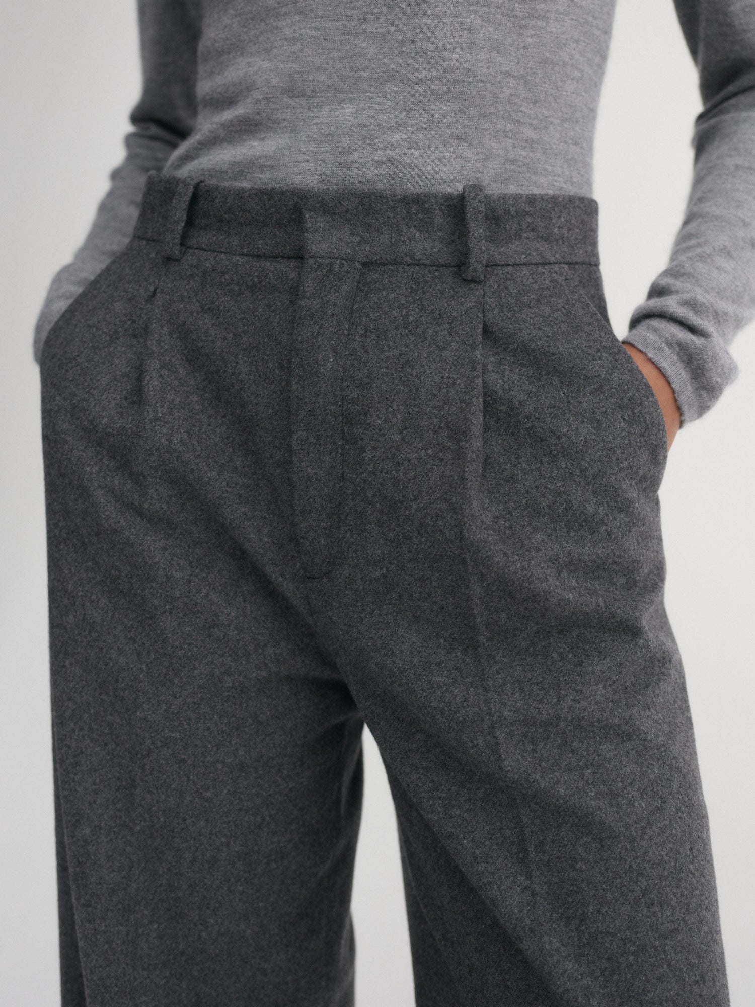 Penny Soft Trousers, dark grey