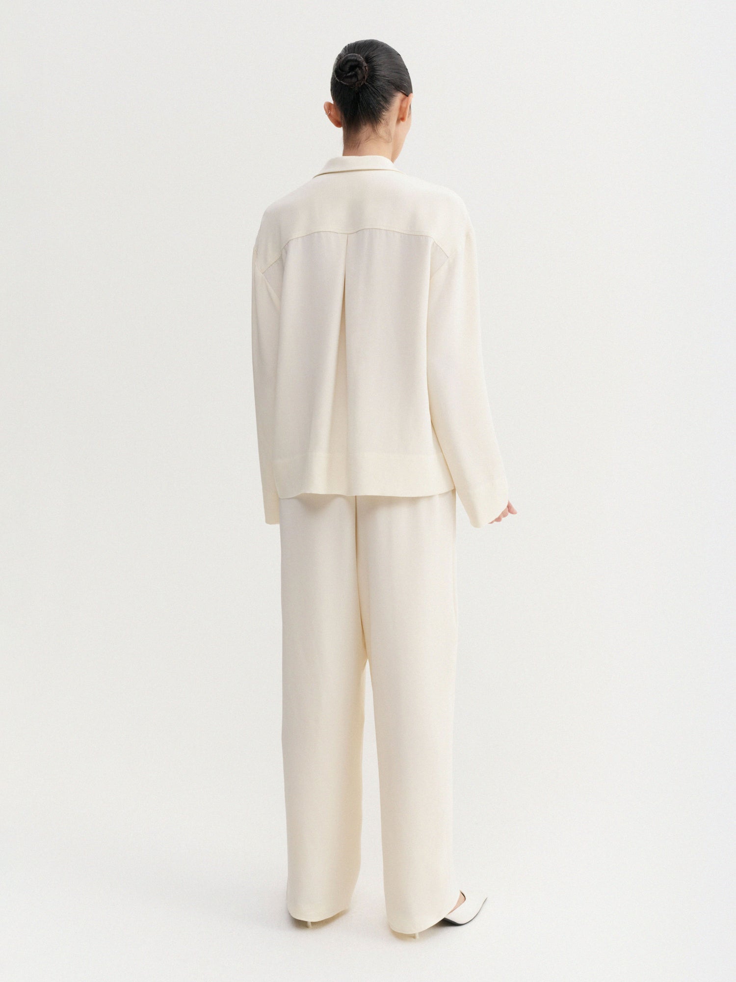 Philine Silk Pants, vanilla