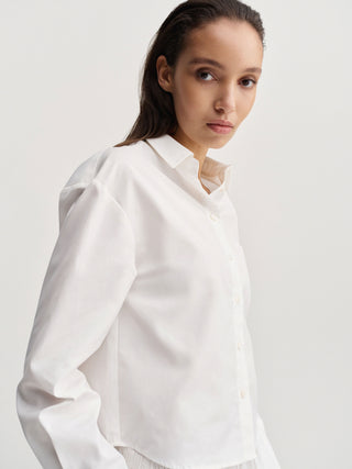 Fanna Poplin Shirt, white