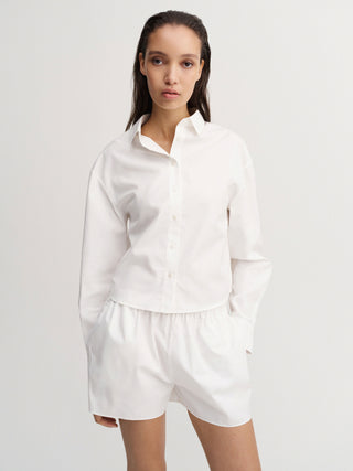 Fanna Poplin Shirt, white