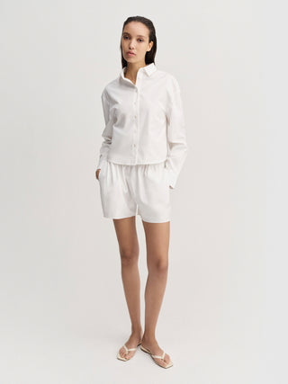Fanna Poplin Shirt, white
