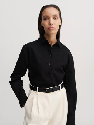 Fanna Poplin Shirt, black