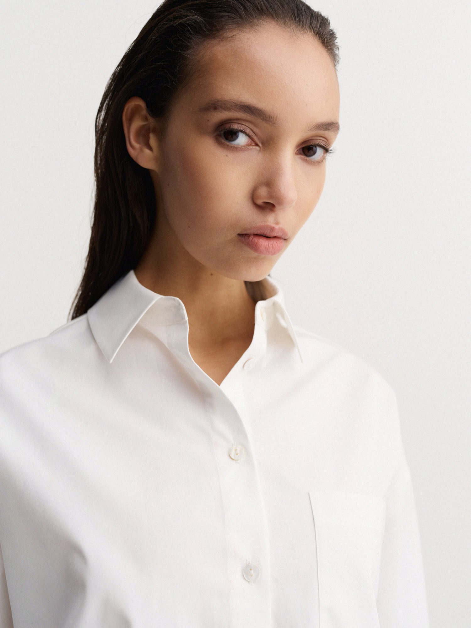 Finn Poplin Shirt, white