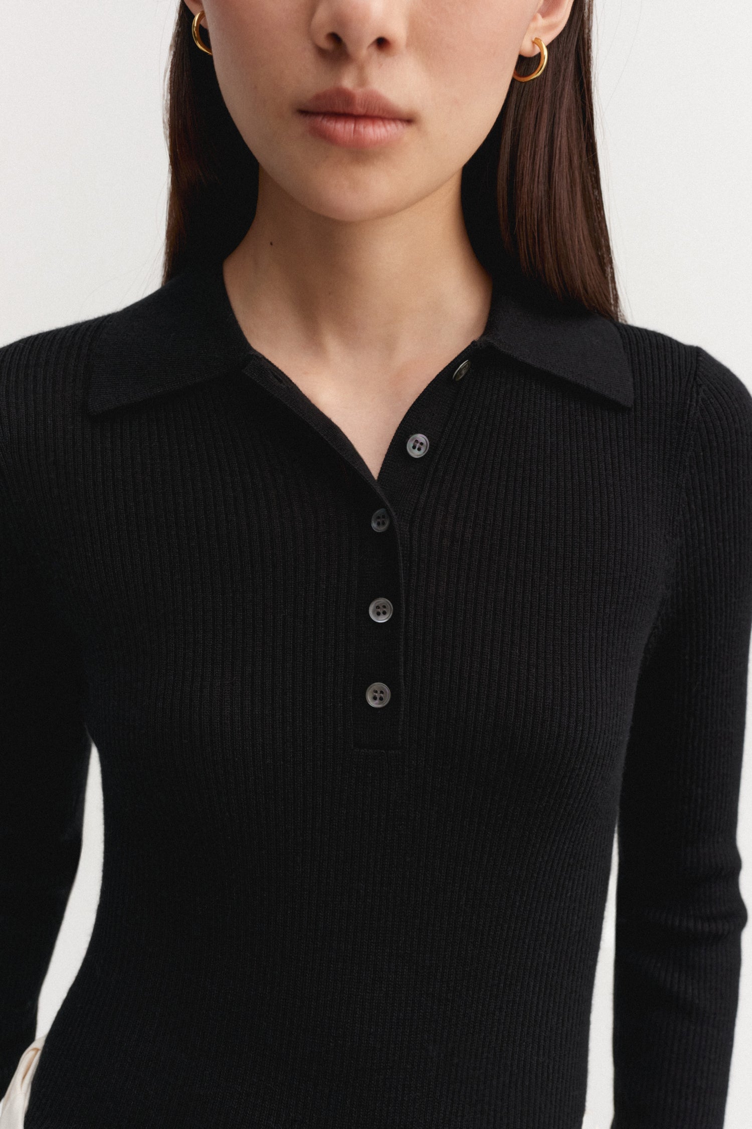 Jules Rib Top, black