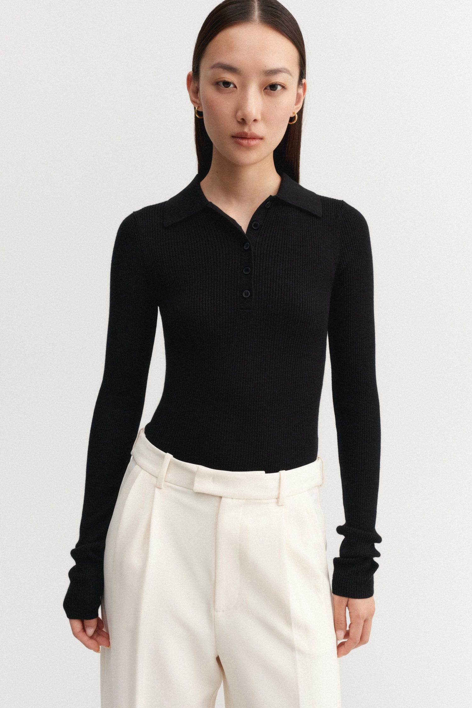 Jules Rib Top, black