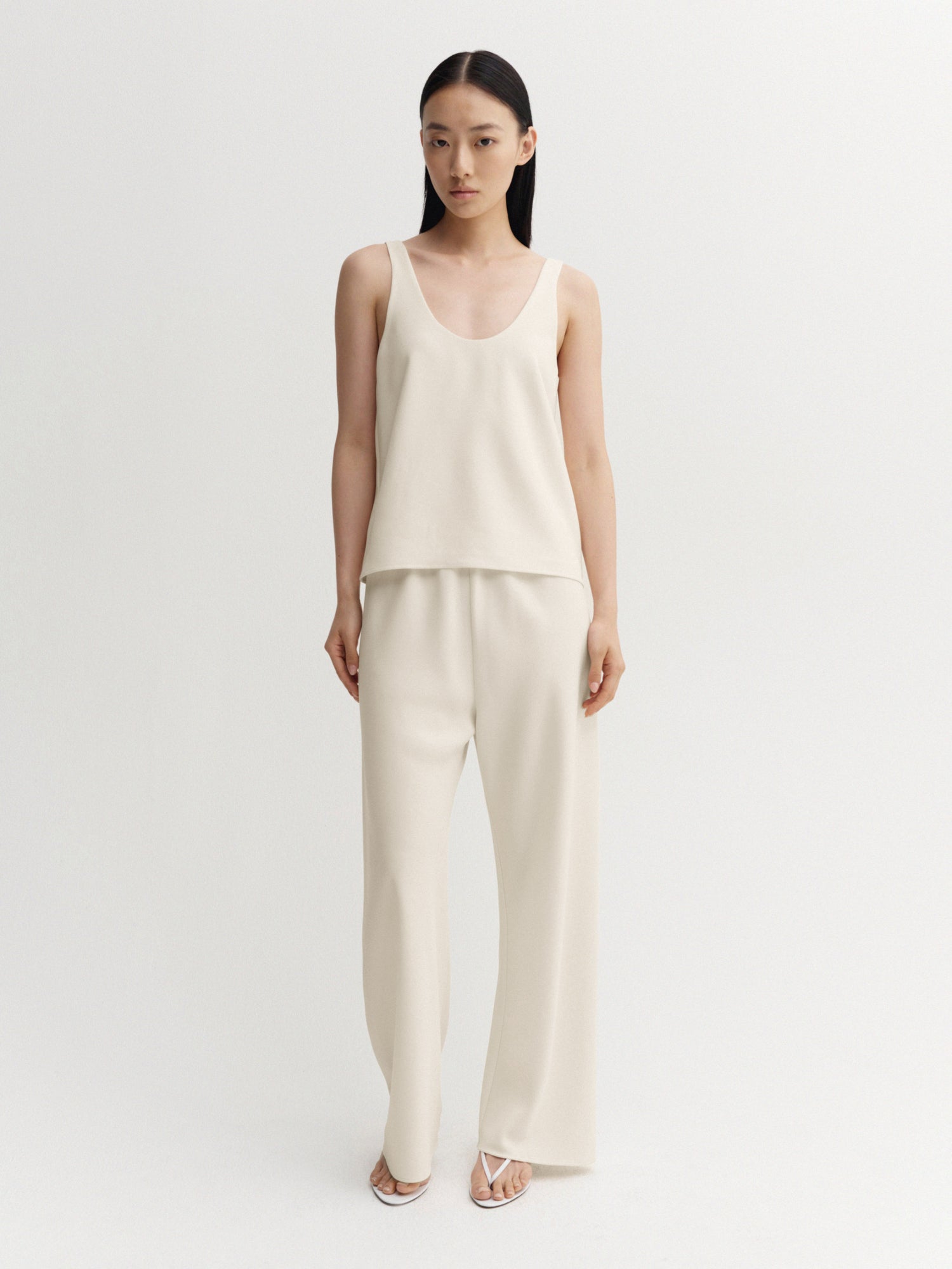 Romy Crepe Top, cream