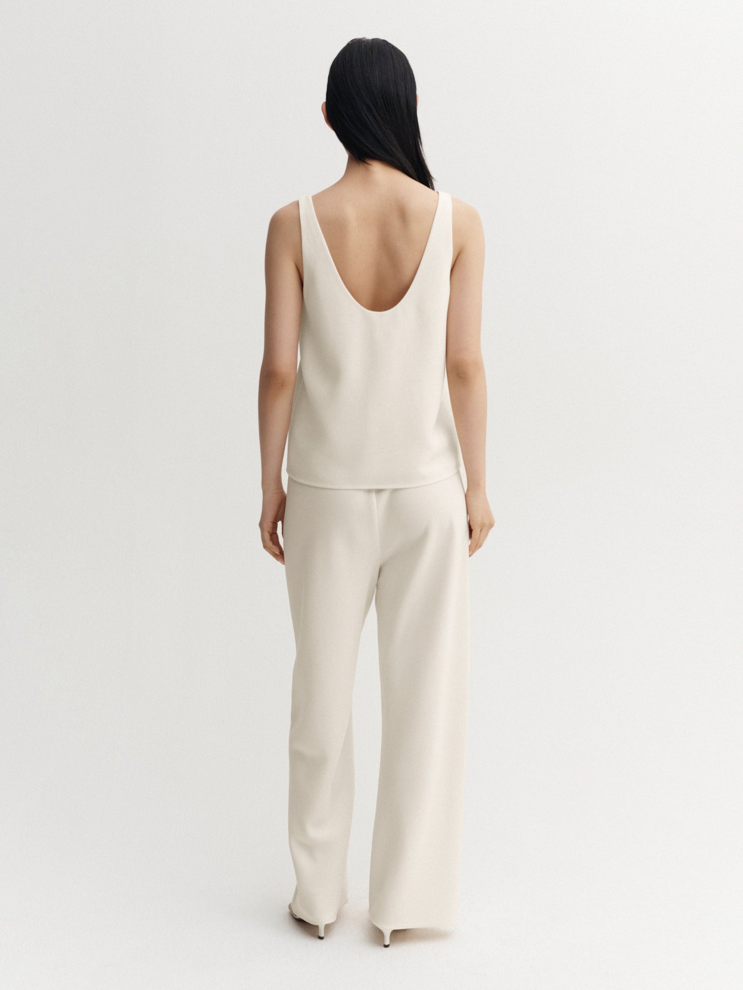 Romy Crepe Top, cream