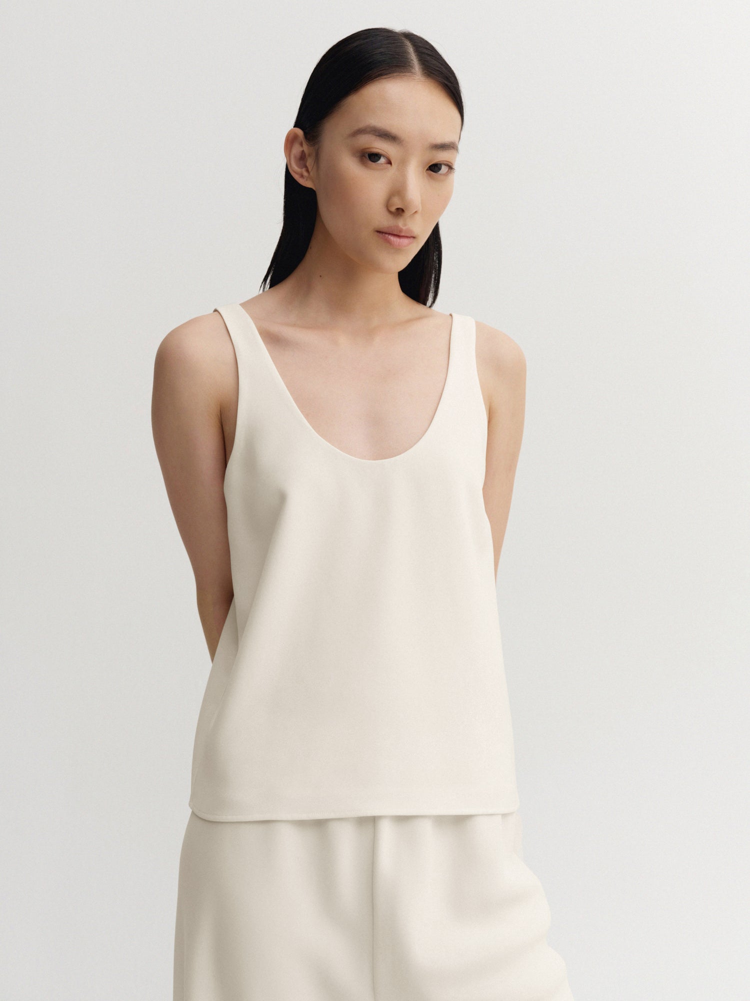 Romy Crepe Top, cream