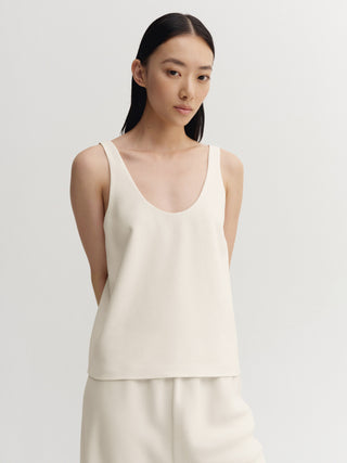 Romy Crepe Top, cream