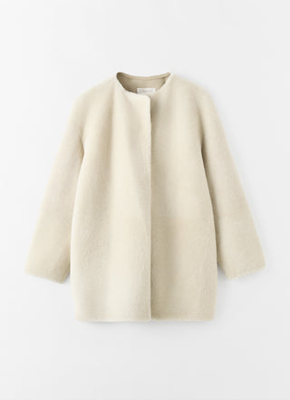 Sasha Shearling Jacket, vanilla