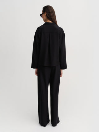 Philine Silk Pants, black