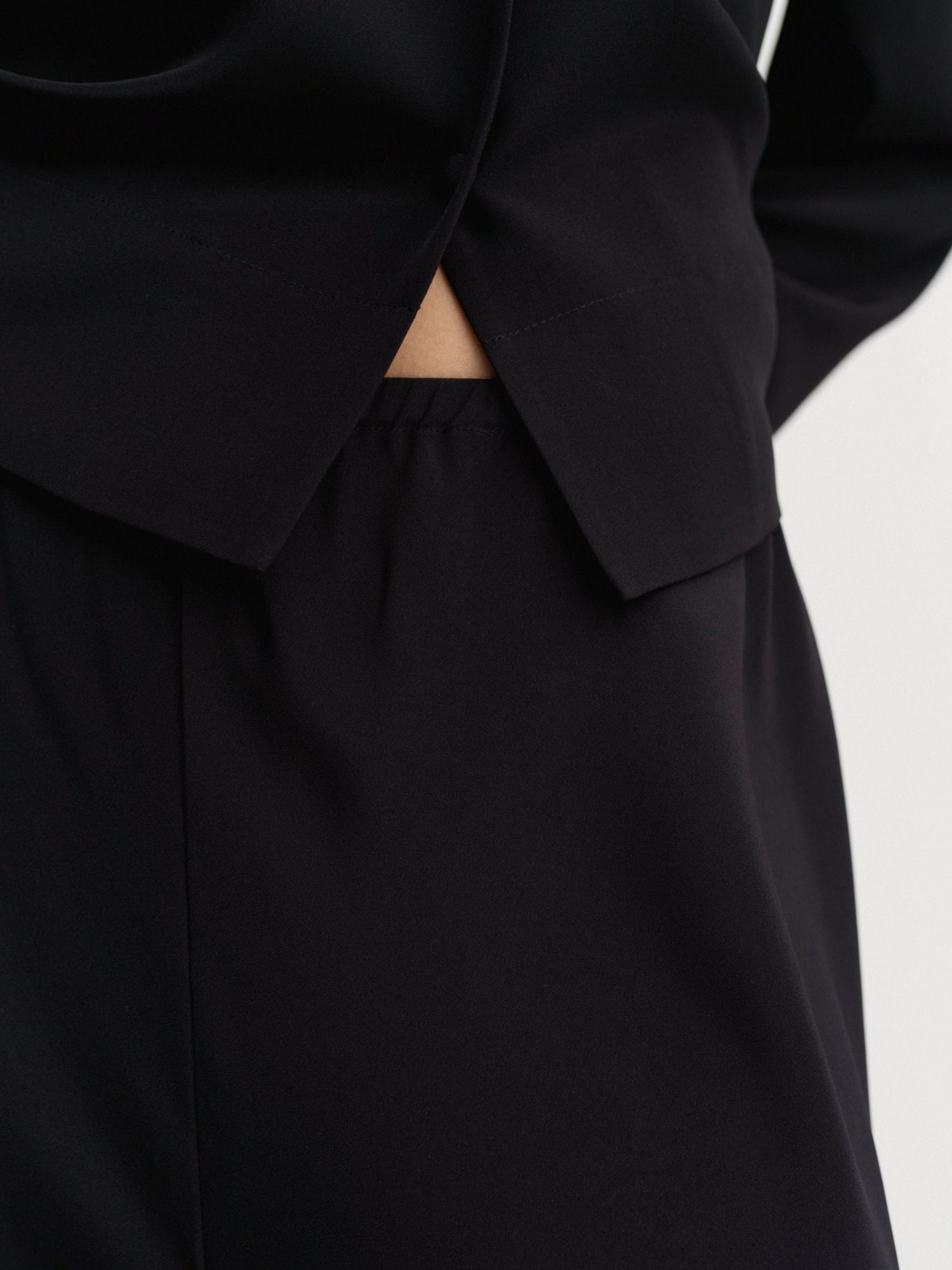 Philine Silk Pants, black