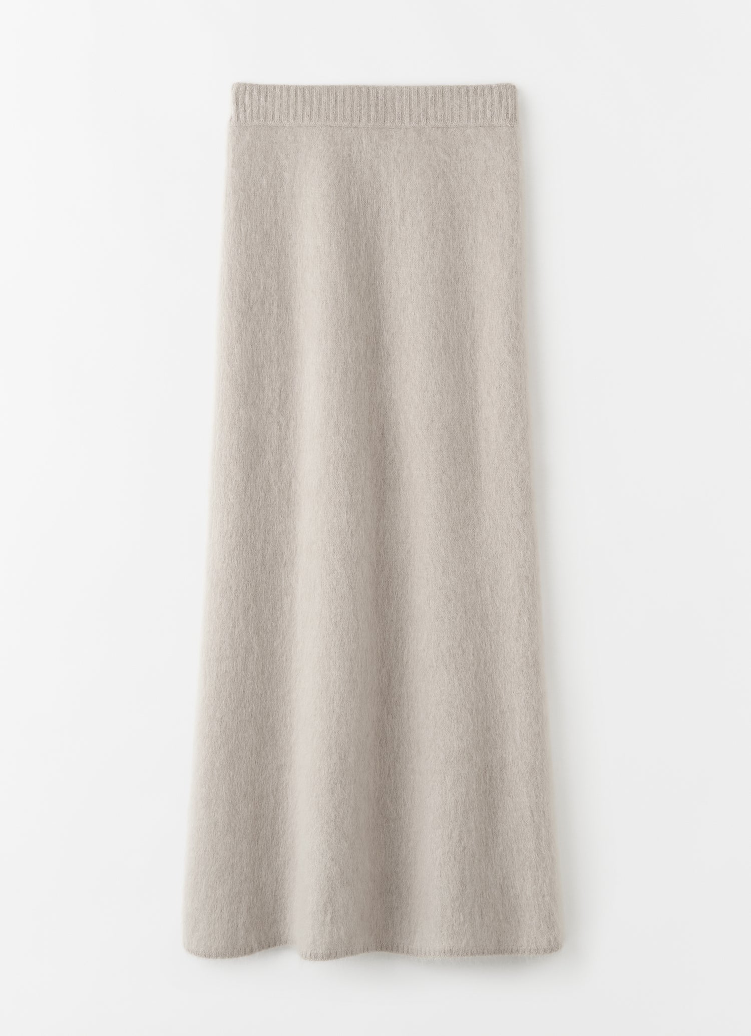 Umi Brushed Cashmere Skirt, taupe