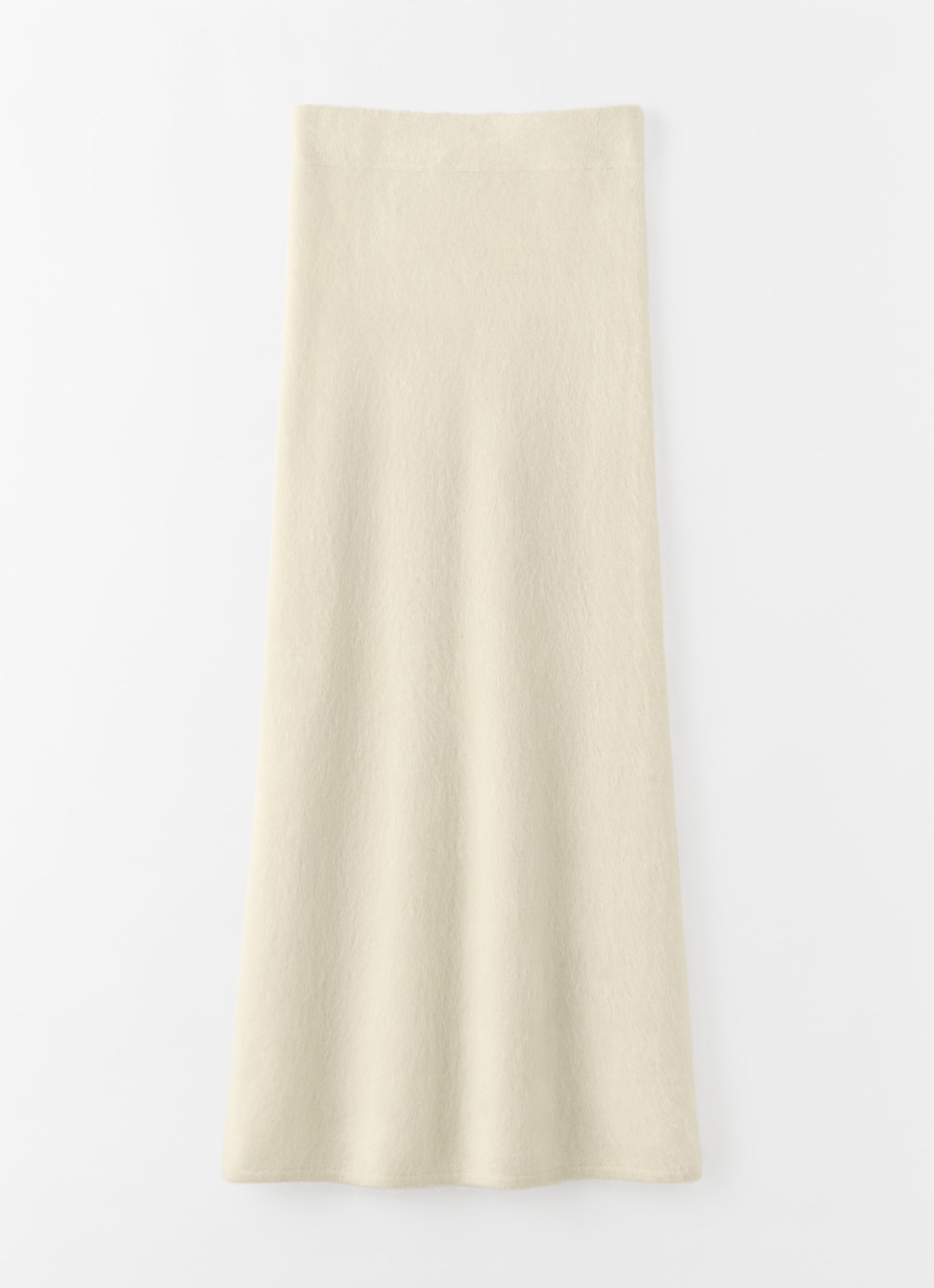 Umi Brushed Cashmere Skirt, vanilla