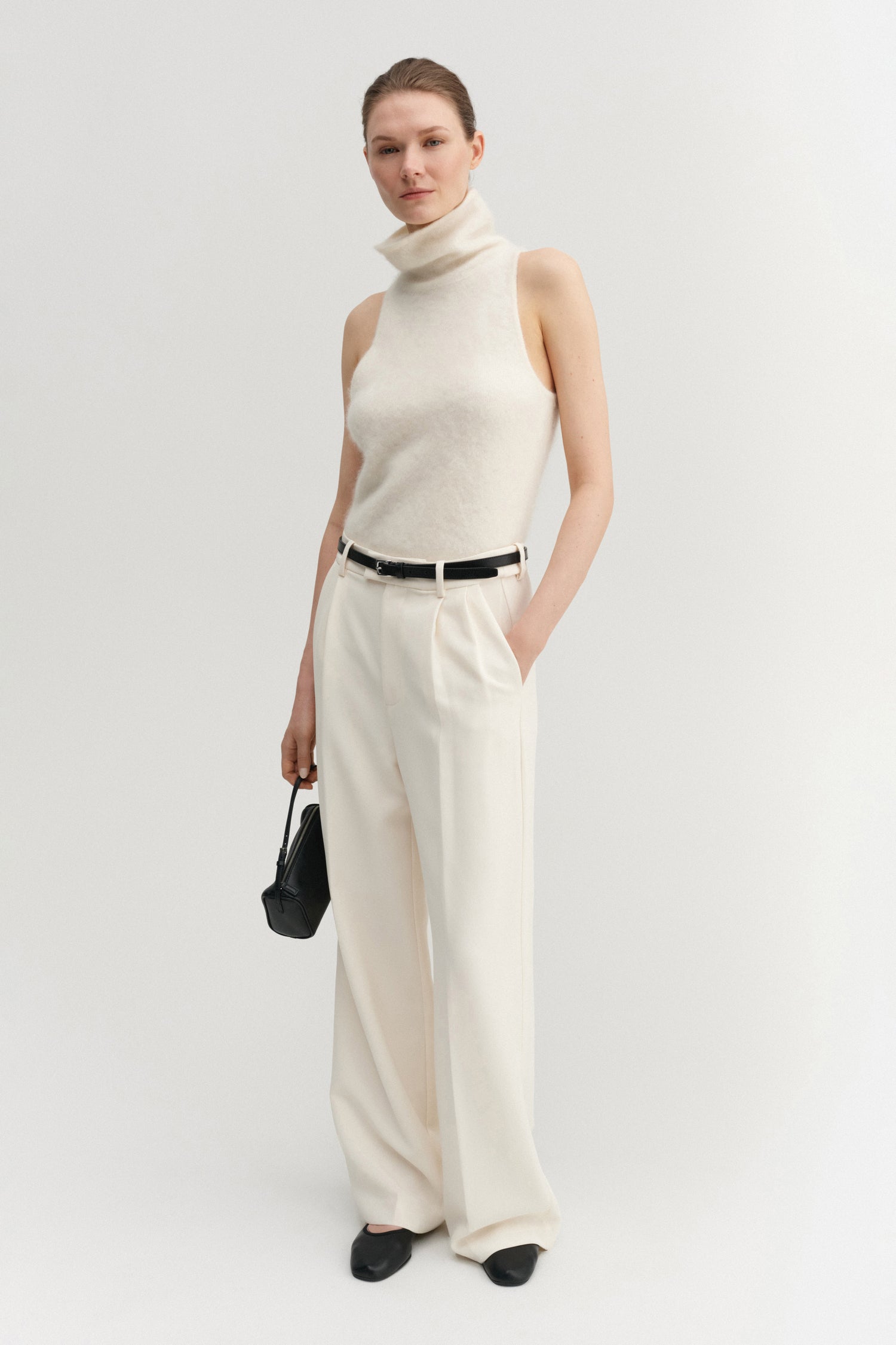 Vida Brushed Top, cream