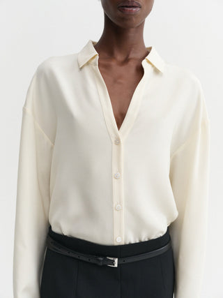 Chemise Wendy en soie, couleur vanille
