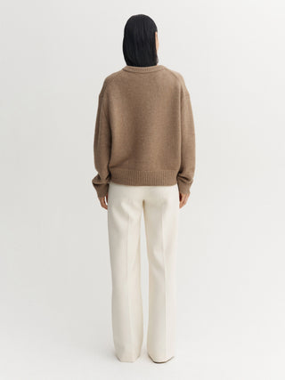 Yara V-Neck Sweater, hazel