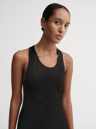 Zila Satin Dress, black