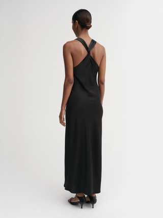 Zila Satin Dress, black