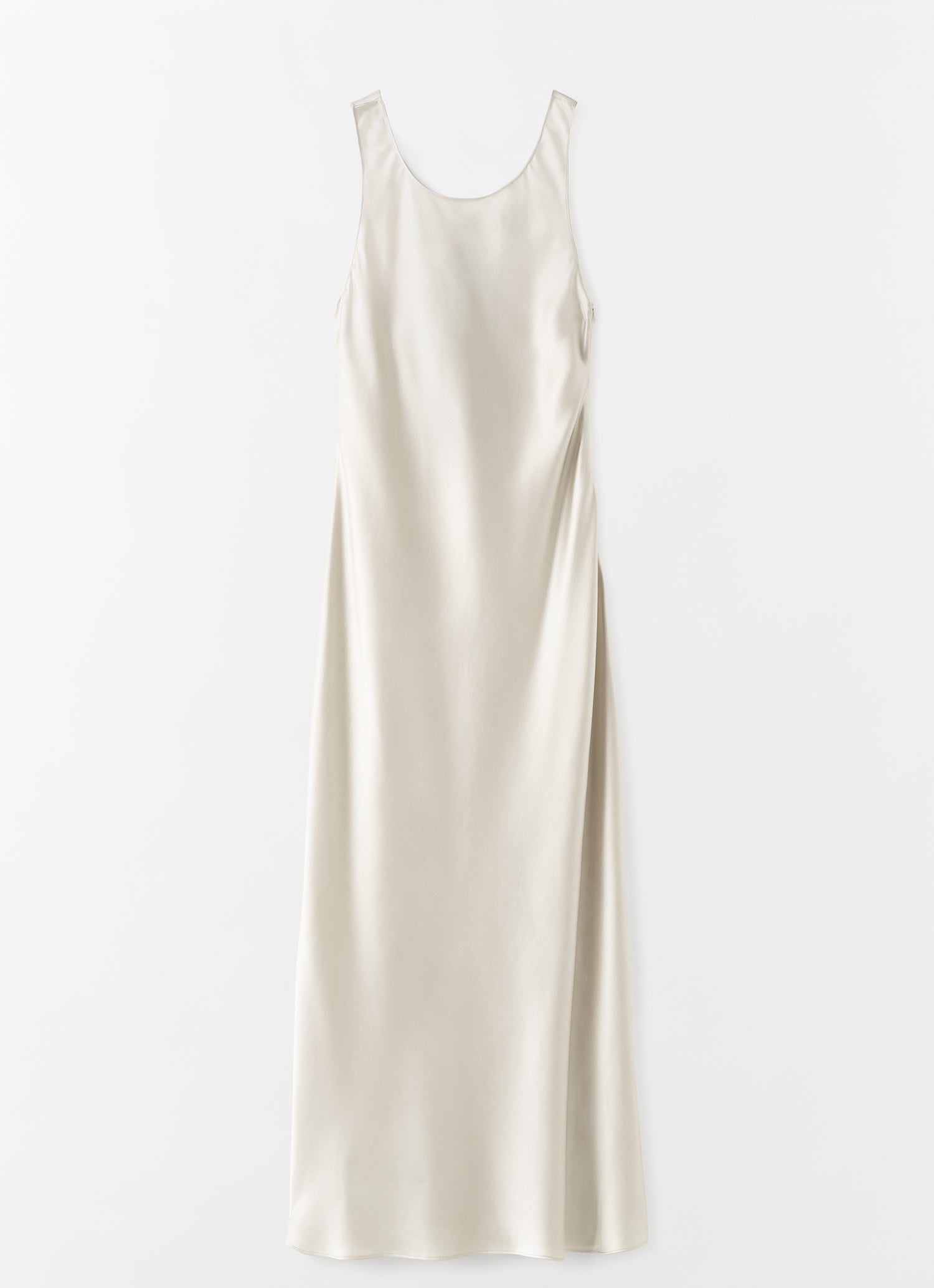 Zila Satin Dress, pearl